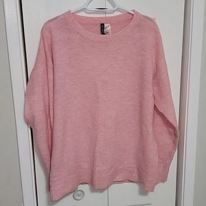 H&M - Pink knit sweater with wool content
